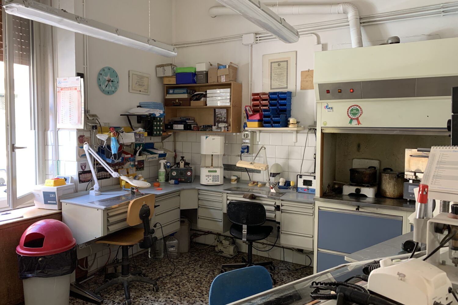 laboratorio dell' odontotecnico in sede